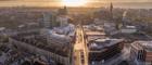 Drone image of University Avenue - Photo credit: Hawk Aye - www.hawkaye.com