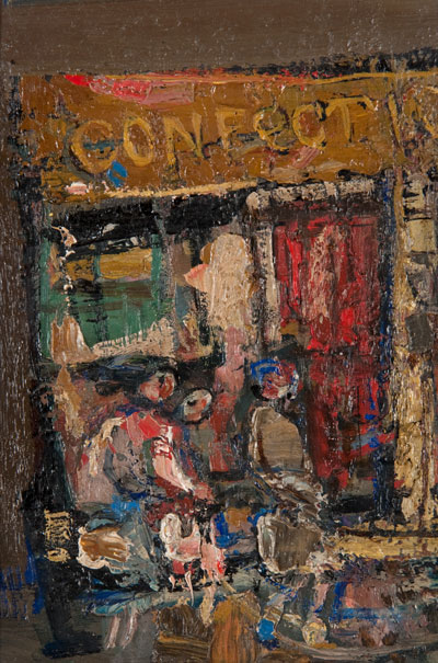Joan Eardley, Sweet Shop, Rotten Row, 1960 - 1961