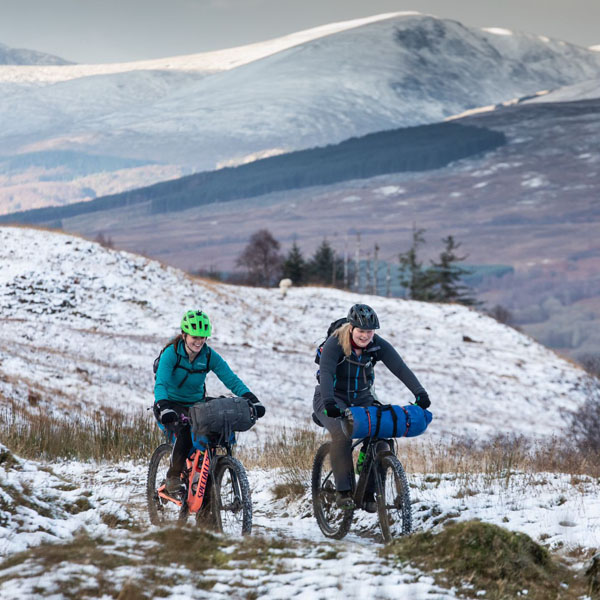 Cat McBride (MBChB 2017) and Alice Fuller (BA (SocSci) 2018) ‘bikepacked’ from Spean Bridge in the Scottish Highlands to Meanach Bothy. After an overnight snowstorm they managed to make it to the remote Corrour Station in time to catch the last train home.