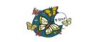 Cartoon image of several butterflies with various mathematical symbols surrounding them 