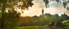 Photo of UofG campus from Kelvingrove Park