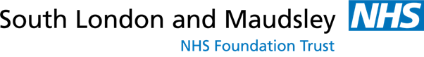 Logo - South London and Maudsley NHS - RIGHT Trial