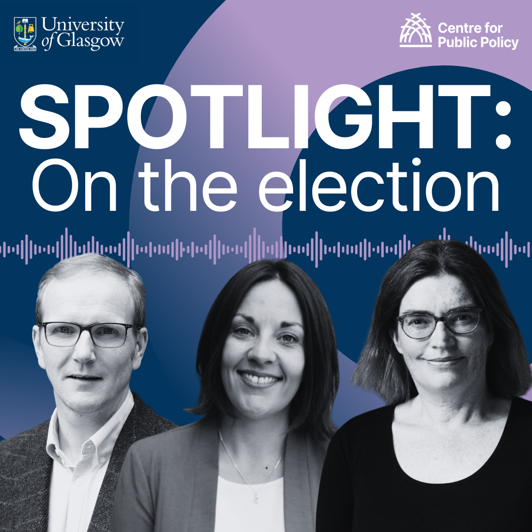 A promotional graphic - text reads Spotlight: On the election, and features photos of Graeme Roy, Kezia Dugdale and Nicola McEwen
