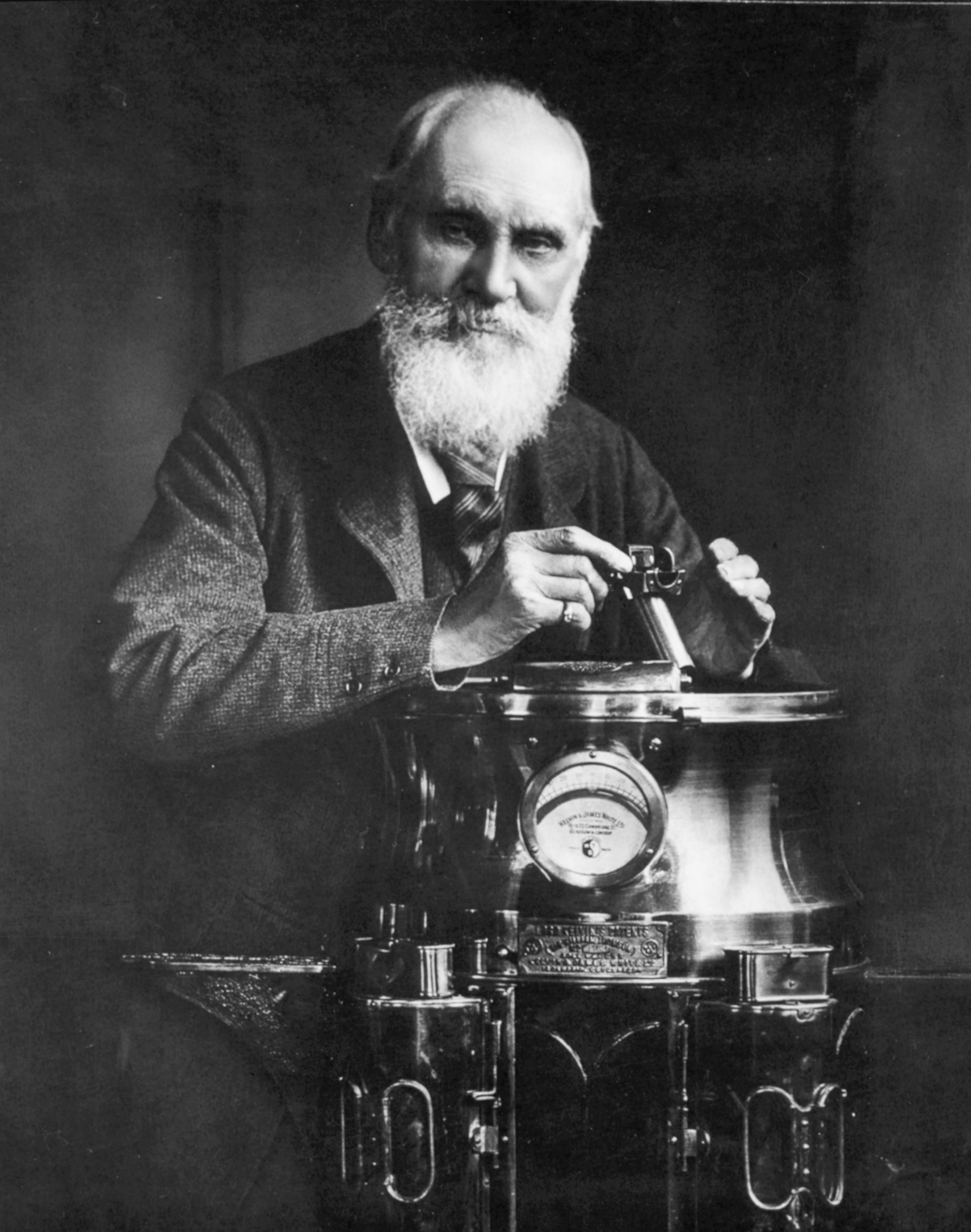 Lord Kelvin with compass
