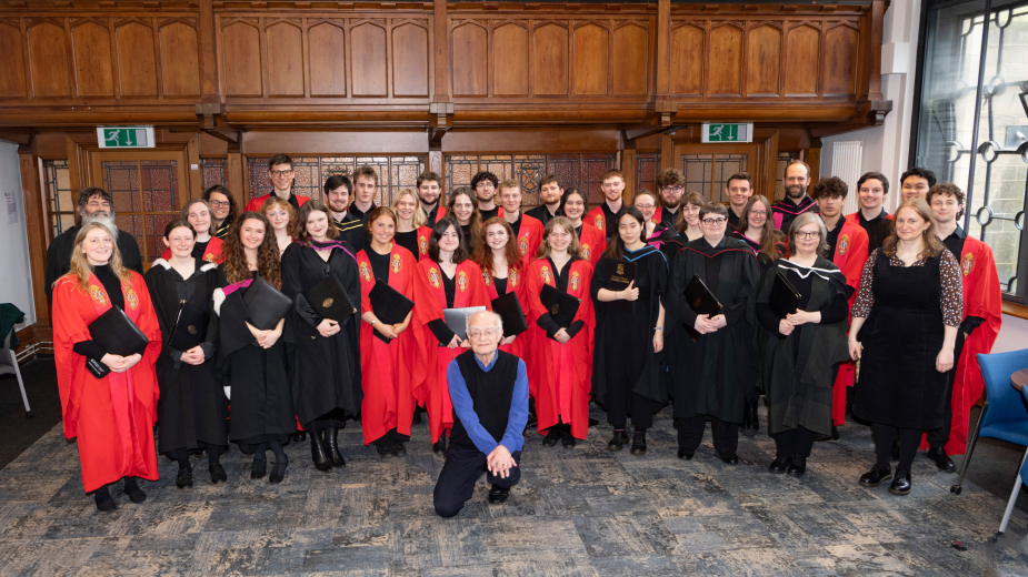 John Rutter with University of Glasgow Choir