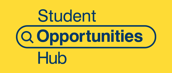 A logo which reads student opportunities hub