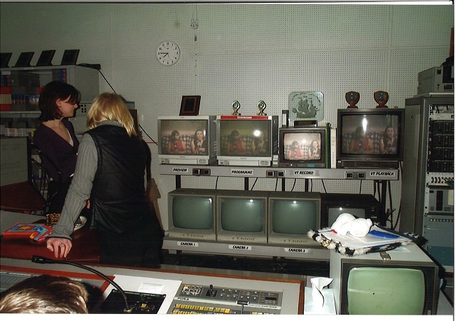 An image of Glasgow University Student Television control room