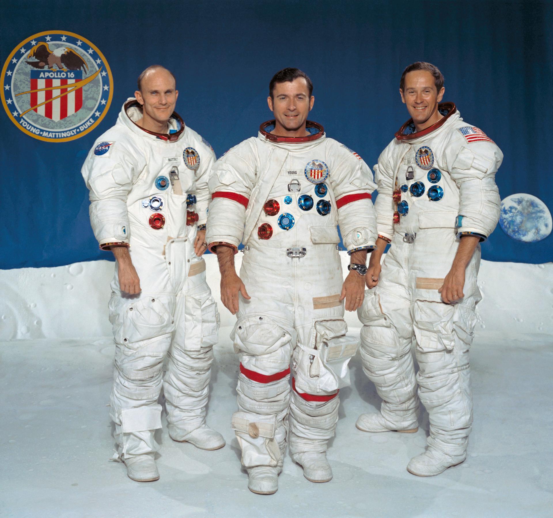 The crew of Apollo 16 (Photo credit: NASA)