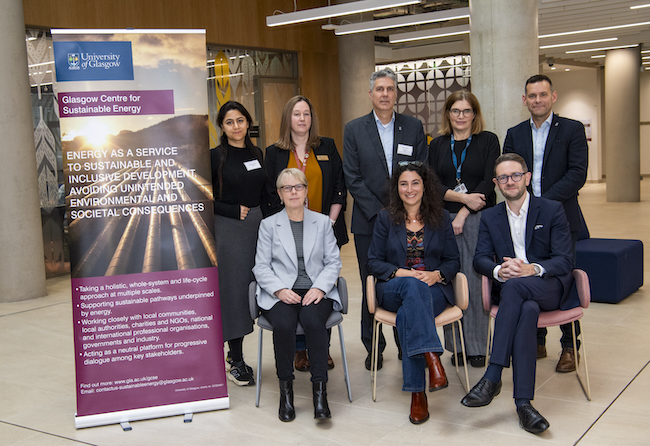 Researchers from the University of Glasgow meet with Chris Stark