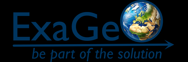 An image of the ExaGEO consortium's logo