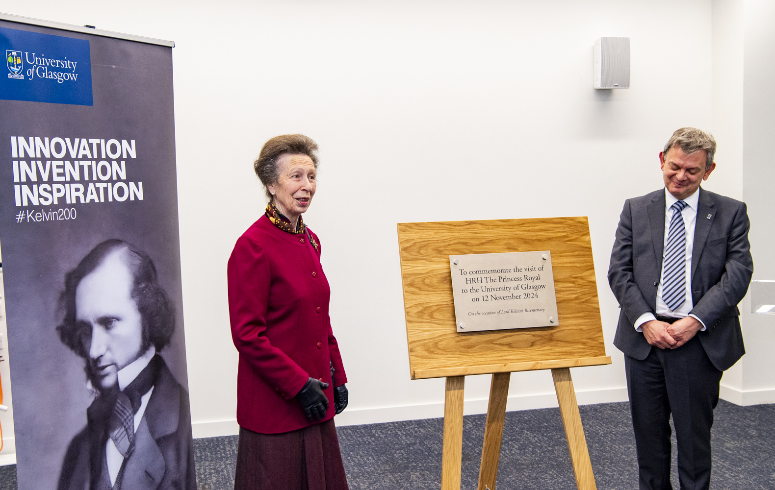 The Princess Royal visits the ARC as part of the University of Glasgow's celebrations of the 200th anniversary of the birth of Lord Kelvin