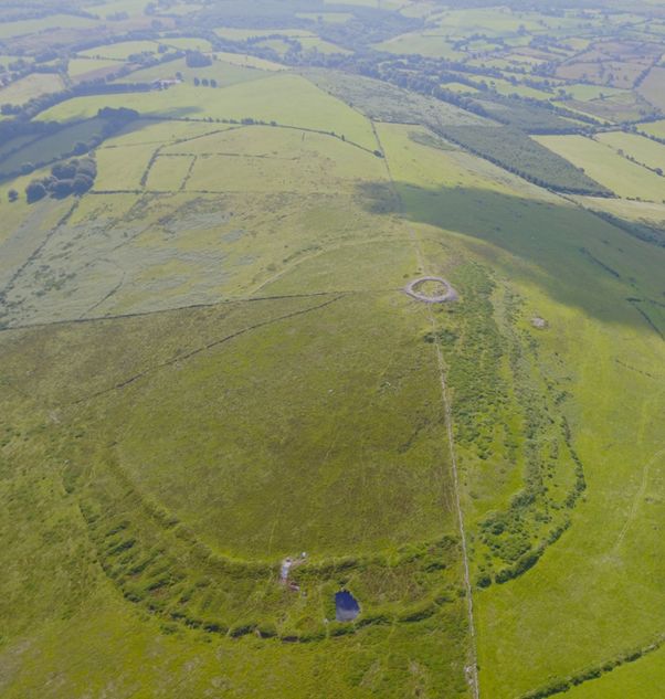 The well-preserved causewayed enclosure of Rathcoran