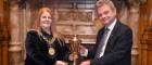 Lord Provost Jacqueline McLaren presented the Loving Cup to the University of Glasgow’s Principal and Vice Chancellor at a special ceremony held in the City Chambers