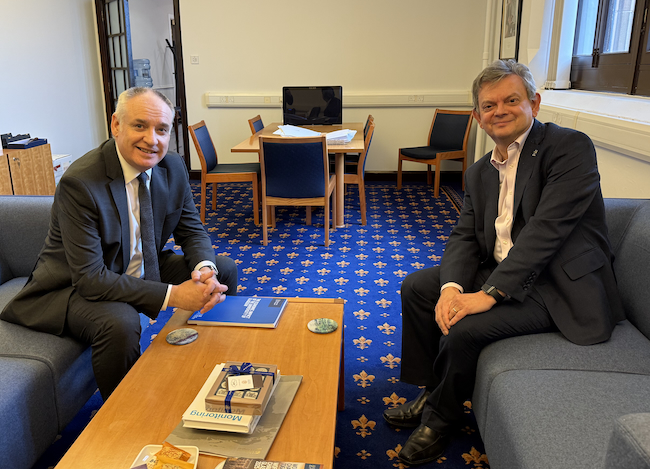 Richard Lochhead meets with Professor Sir Anton Muscatelli