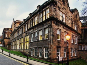 Front view of the Sir James Black neuroscience building