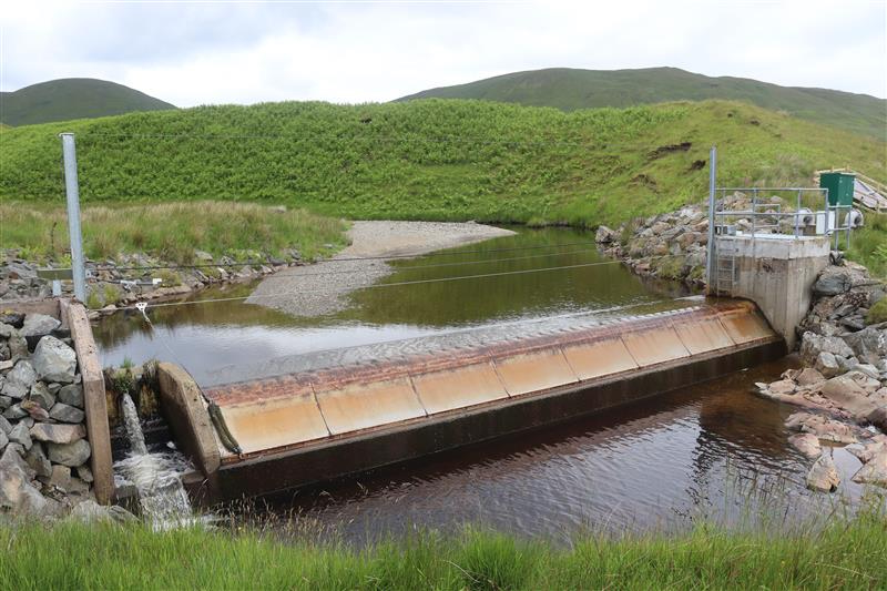 A picture of a run of river impoundment