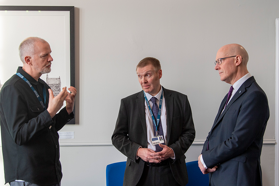 FM John Swinney MSP meeting Dr Neil Croll and Dr Dan Keenan