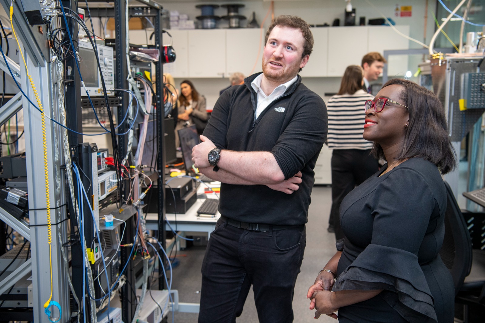 Professor Chris Pearce and Parliamentary Secretary at the Cabinet Office, Abena Oppong-Asare MP visits the ARC