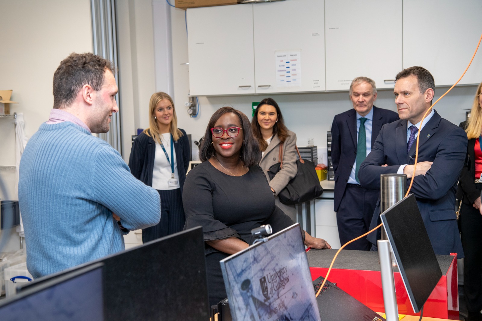 Professor Chris Pearce and Parliamentary Secretary at the Cabinet Office, Abena Oppong-Asare MP visits the ARC