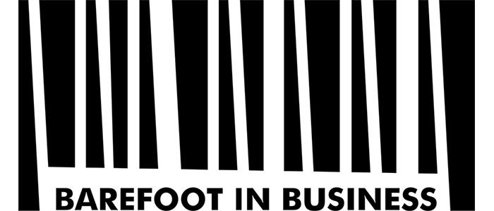 Barefoot in Business logo in black and white