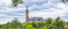 Gilbert Scott tower seen from Kelvingrove park