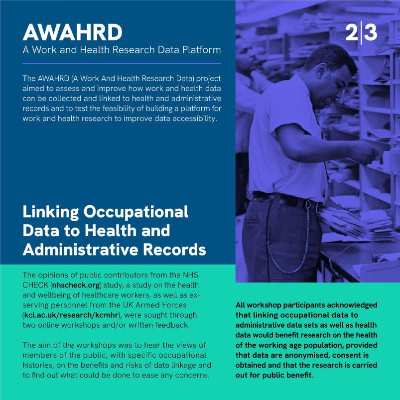 Infographic 2 about AWAHRD: A Work and Health Research Data Platform