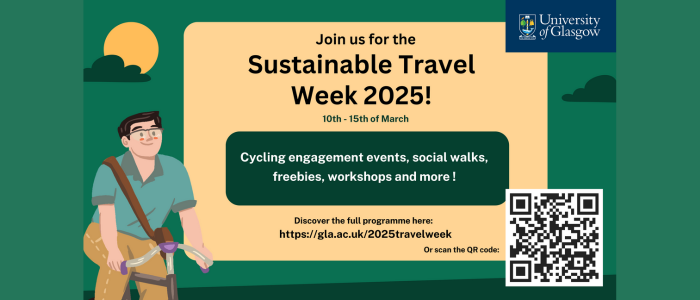 A flyer which says Join us for the Sustainable Travel Week 2025!