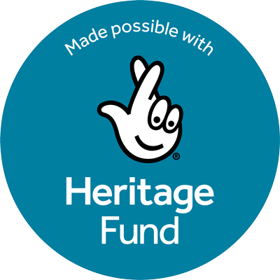 Made possible thanks to heritage fund sticker