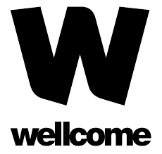 Black and white Wellcome Trust logo