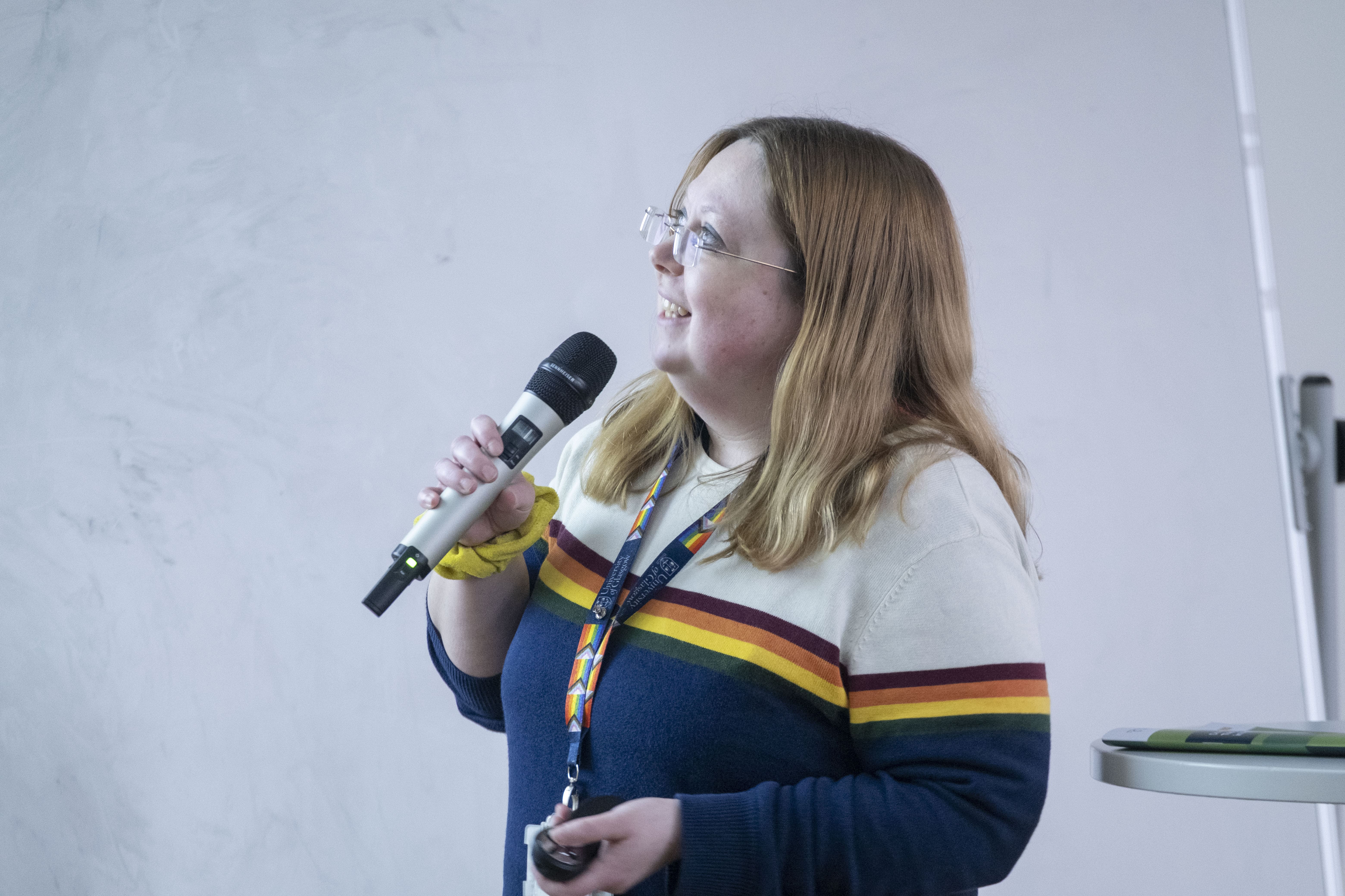 staff member presenting