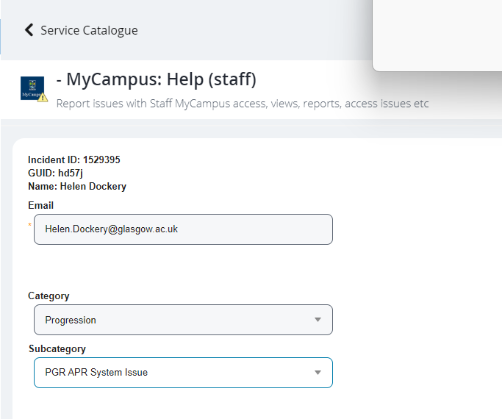 Image of MyCampus Access Instructions for Initial Review and APR Process