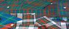 Tartan samples at the National Museum Collection Centre. Photo Duncan McGlynn