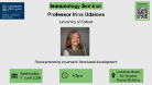 Flyer for Immunology seminar, Professor Irina Udalova, of which the date, time, location and title are included in the accompanying text