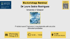 Bacteriology seminar, Laura Sabio Rodriguez, of which the date, time and location are included in the accompanying text.