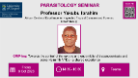 GRiPing Parasitology Seminar, Professor Yakubu Ibrahim, of which the date, time and location are included in the accompanying text