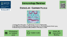 Flyer for Immunology seminar, OsteoLab Group - Dr Carmen Huesa, of which the date, time and location are included in the accompanying text