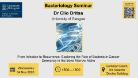 Bacteriology seminar, Dr Clio Dritsa, of which the date, time, location and title are included in the accompanying text