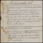The fourteenth page from Andrew Service's logbook recording events on board HMS Medusa. This page, dated 1808, covers the period from 19th May 1808 to 4th September 1808, and the voyage around Labrador and Newfoundland. (GUAS Ref: UGC 182. Copyright reserved.) 