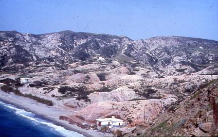 view of Aghia Kyriaki bay, Melos