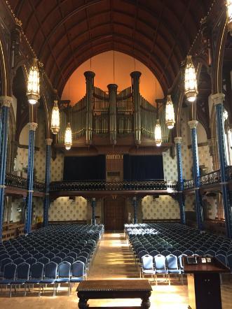 Bute Hall with theatre style set up