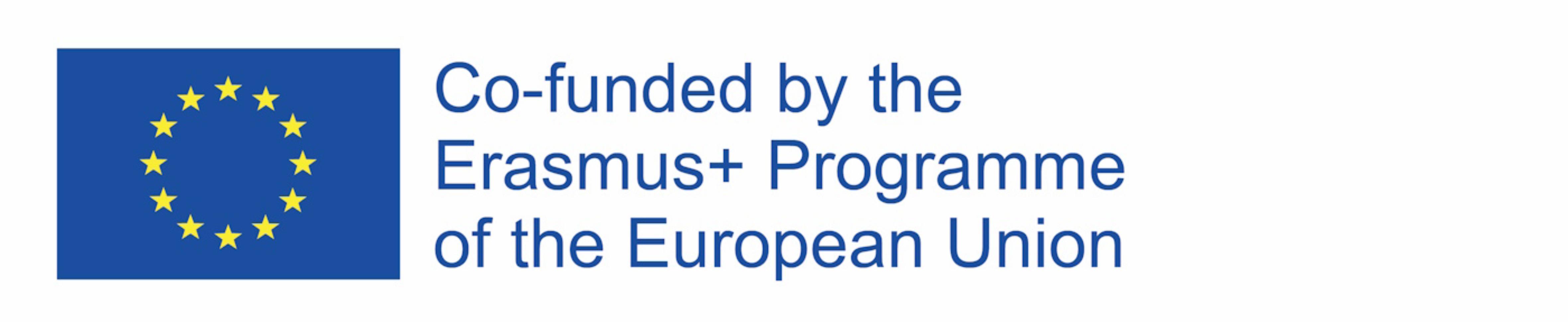 Erasmus + programme logo and text