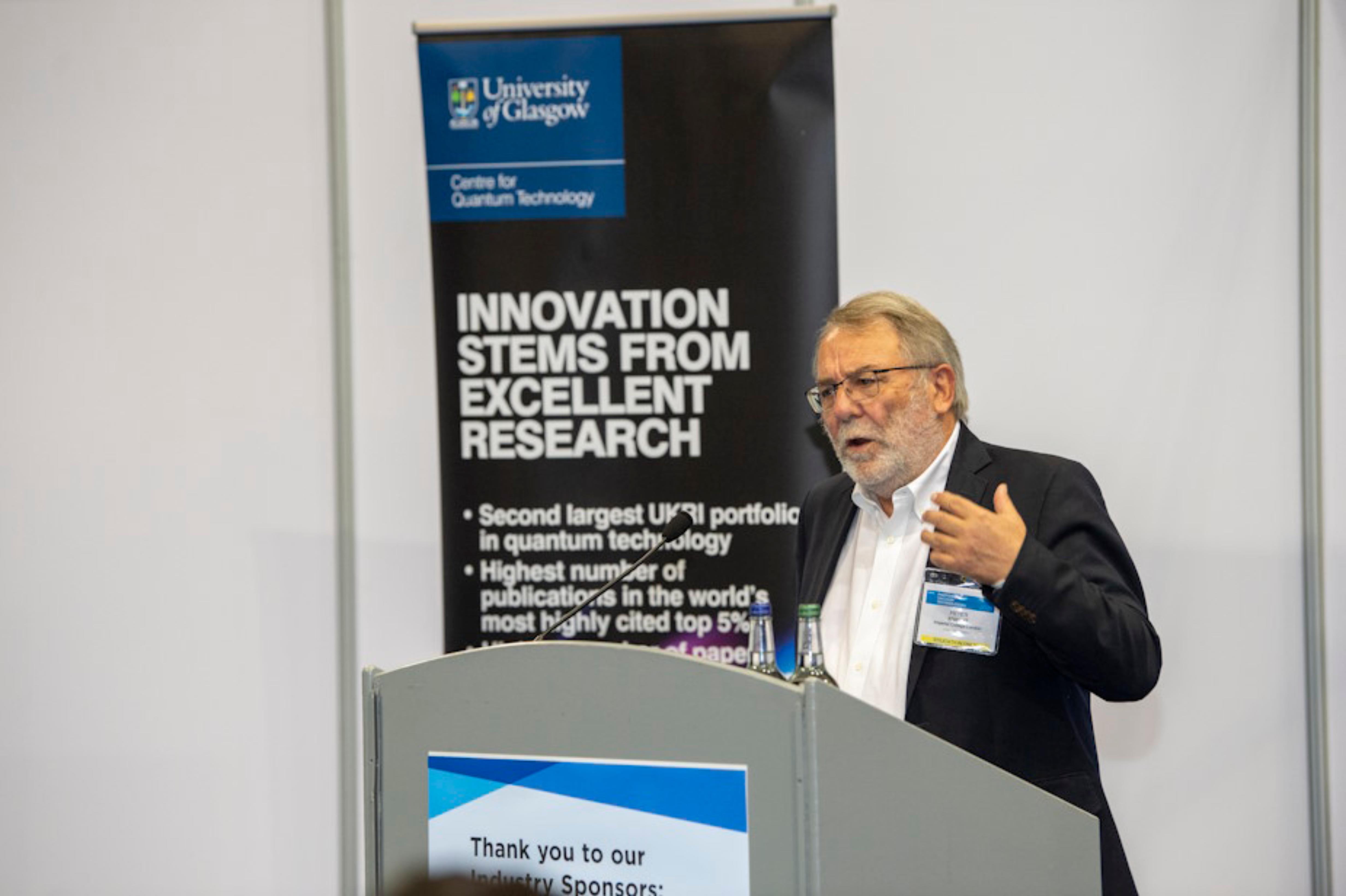 Peter Knight opening the CQT