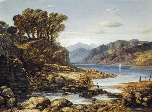 View of Loch Lomond (previously known as Shirrapburn Loch, William Dyce. Photography by Antonia Reeve. CC-BY-NC, National Galleries Scotland