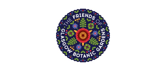 Logo for the Friends of the Glasgow Botanic Gardens. 