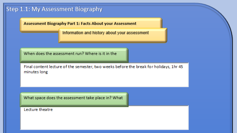 Assessment Biography