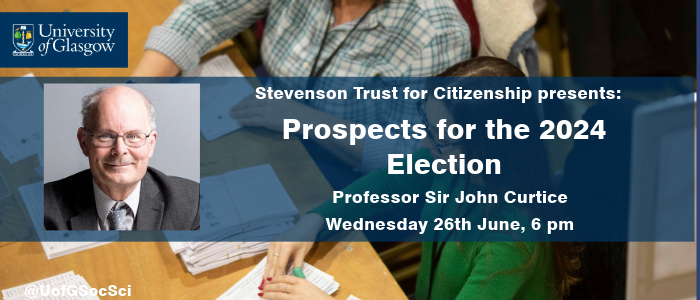 Image for Professor Sir John Curtice - Prospects for the 2024 Election